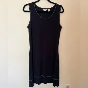 J Jill black slinky travel dress medium